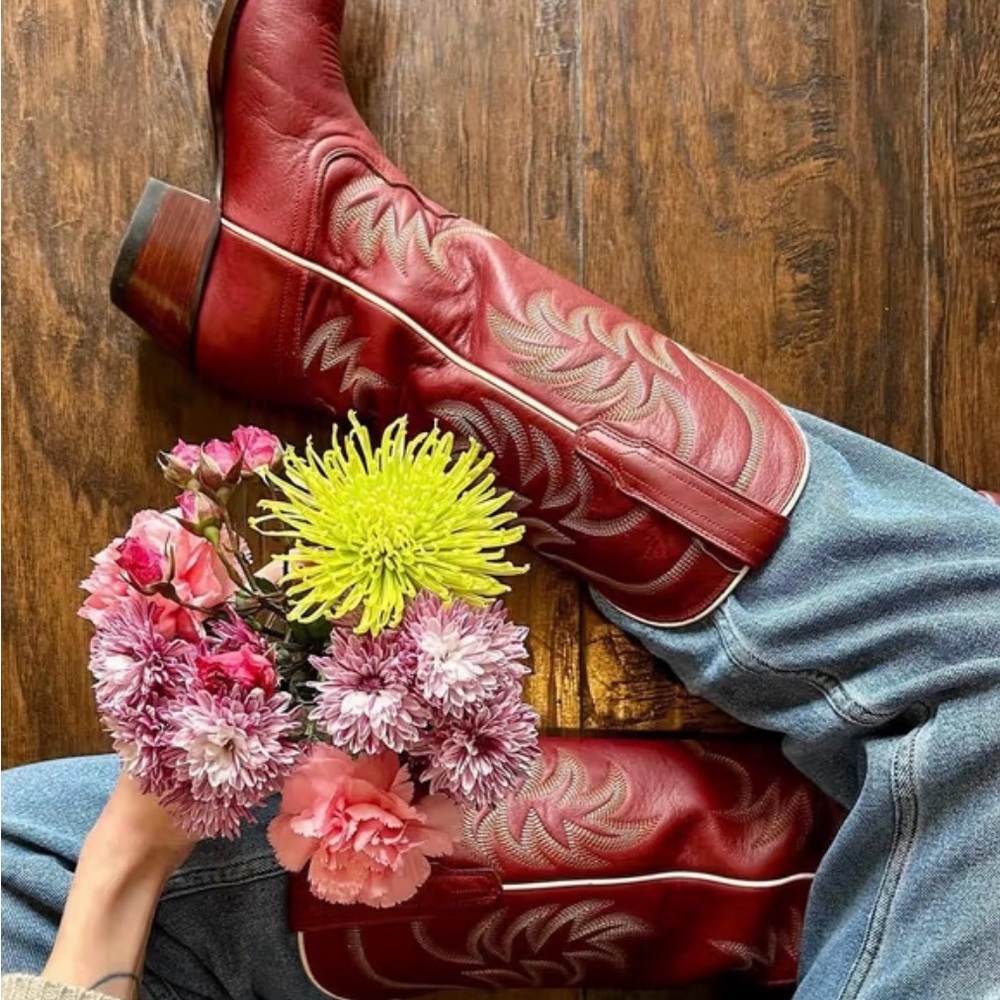 Tecovas The Annie Leather Cowgirl Boots - Picture 2 of 12
